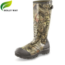Patent rubber camo hunting boots